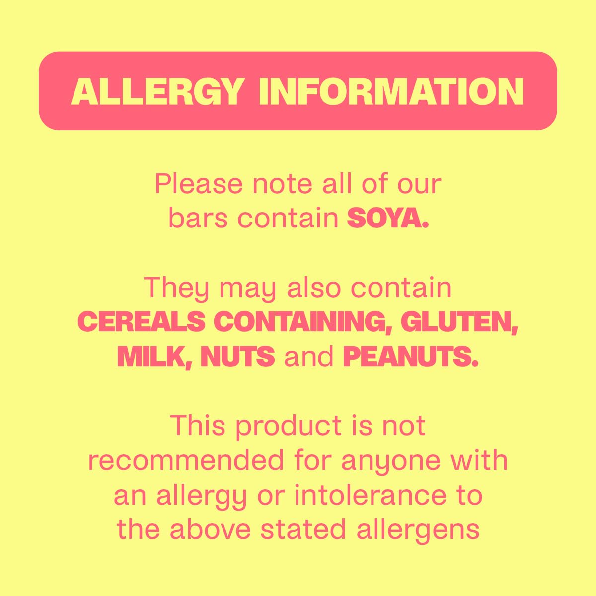 Allergy info for Misfits Plant-Based Protein Bar, a tasty plant-based protein bar