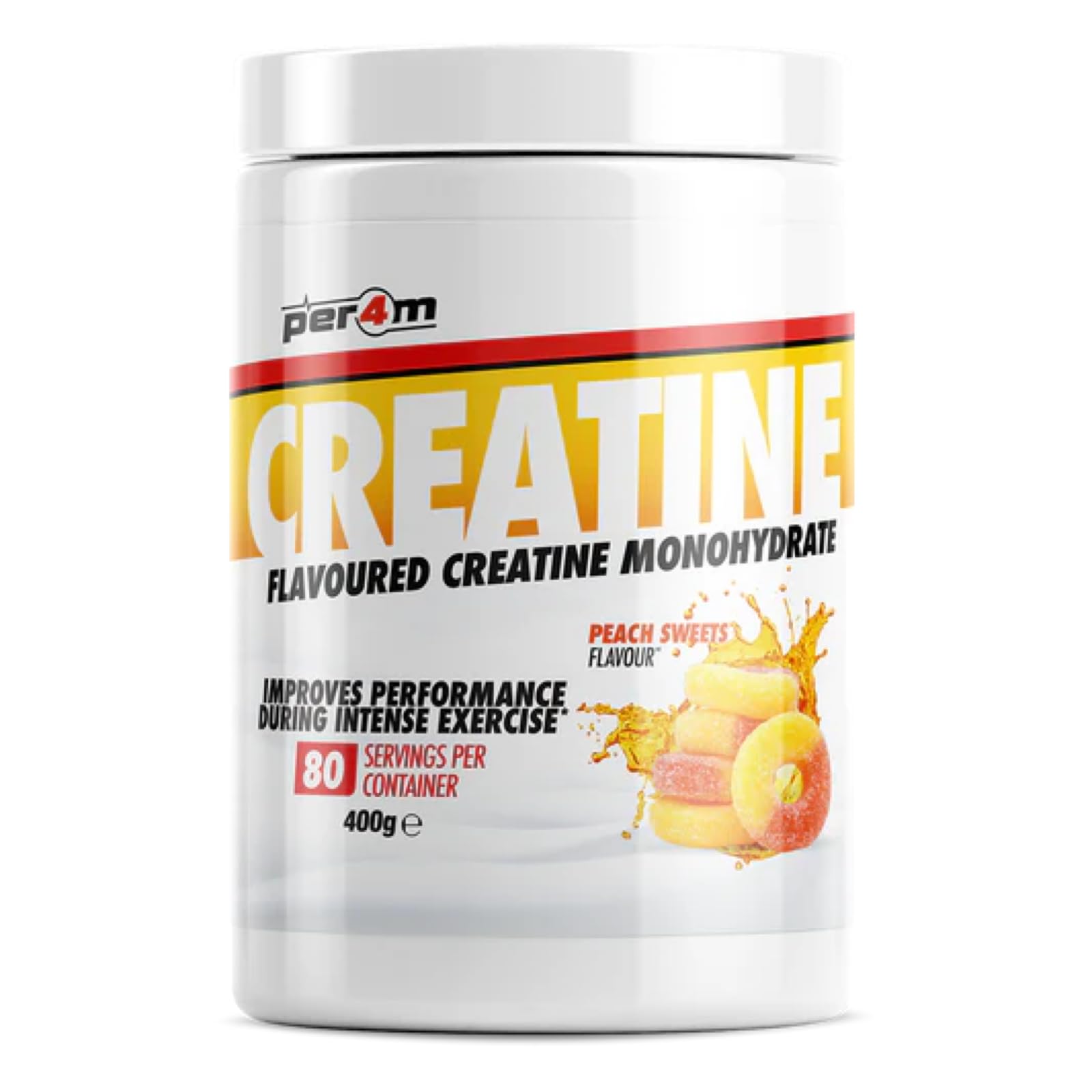 Per4m Creatine - 400g / Peach Sweets - Creatine Powder