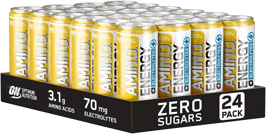 Optimum Nutrition Amino Energy + Electrolyte RTD - 24x250ml / Tropical - Amino Acids Ready-to-Drinks