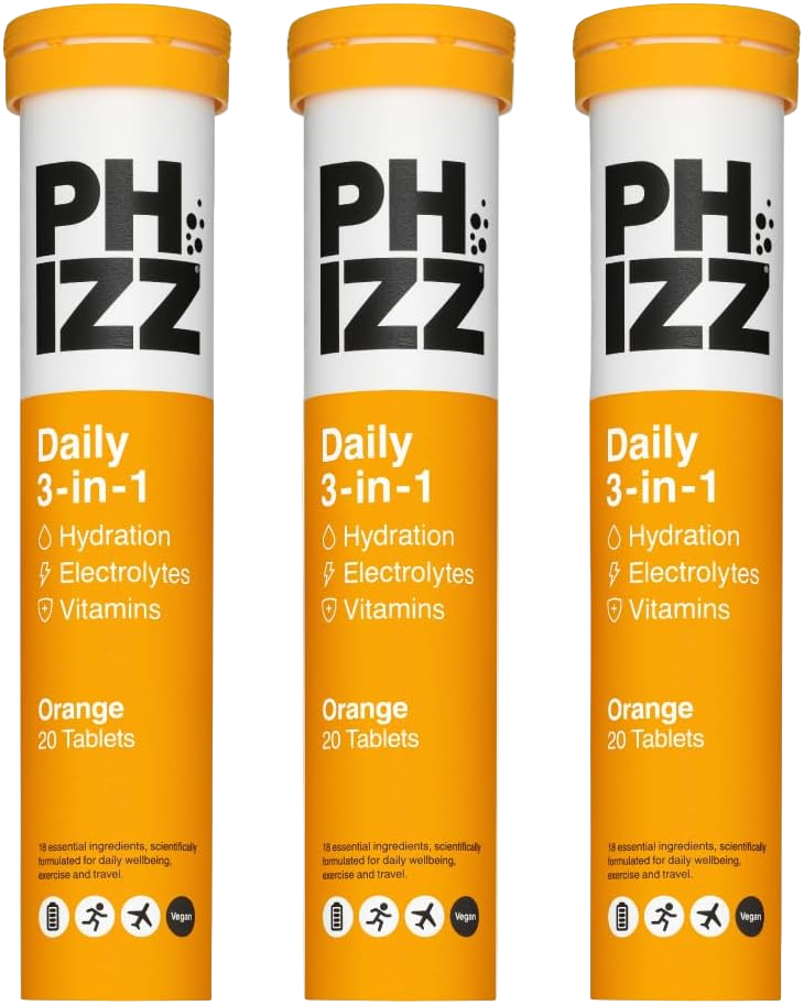 Phizz 3-in-1 Multivitamin & Rehydration Electrolyte Effervescent - MyGymSupplements