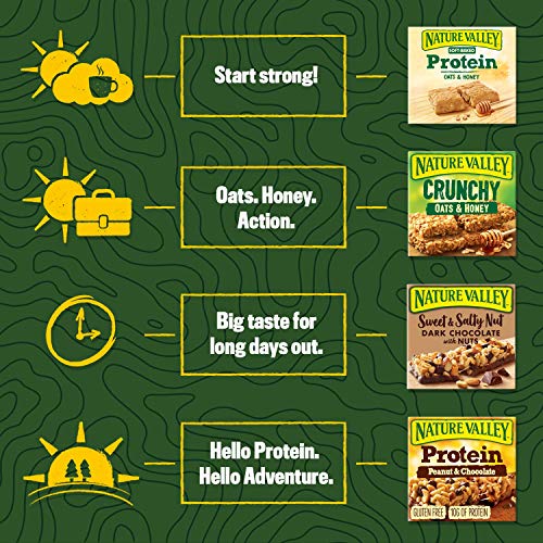 Nature Valley Protein bars with carefully selected ingredients and various tasty flavors