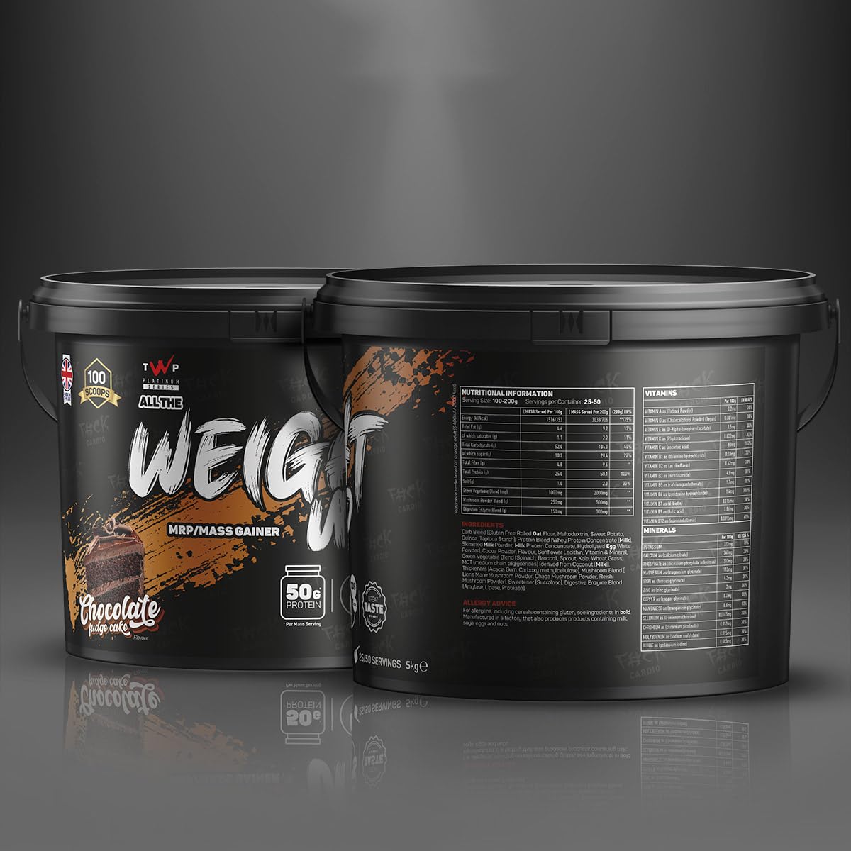 TWP All The Weight Up 5kg Vanilla Cheesecake - Protein Blends
