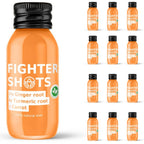 Fighter Shots - 12x60ml / Ginger + Turmeric + Carrot - Immunity Support Shots