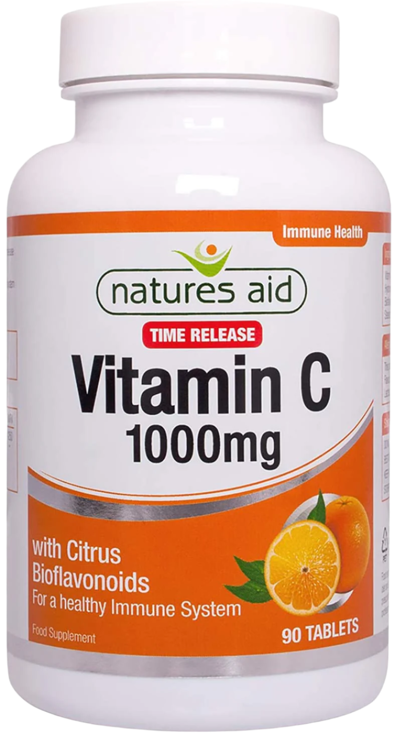 Natures Aid Citrus Tablets for optimal immune support and sustained absorption vitamin