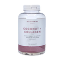 MyProtein coconut + collagen supplement bottle on a white background