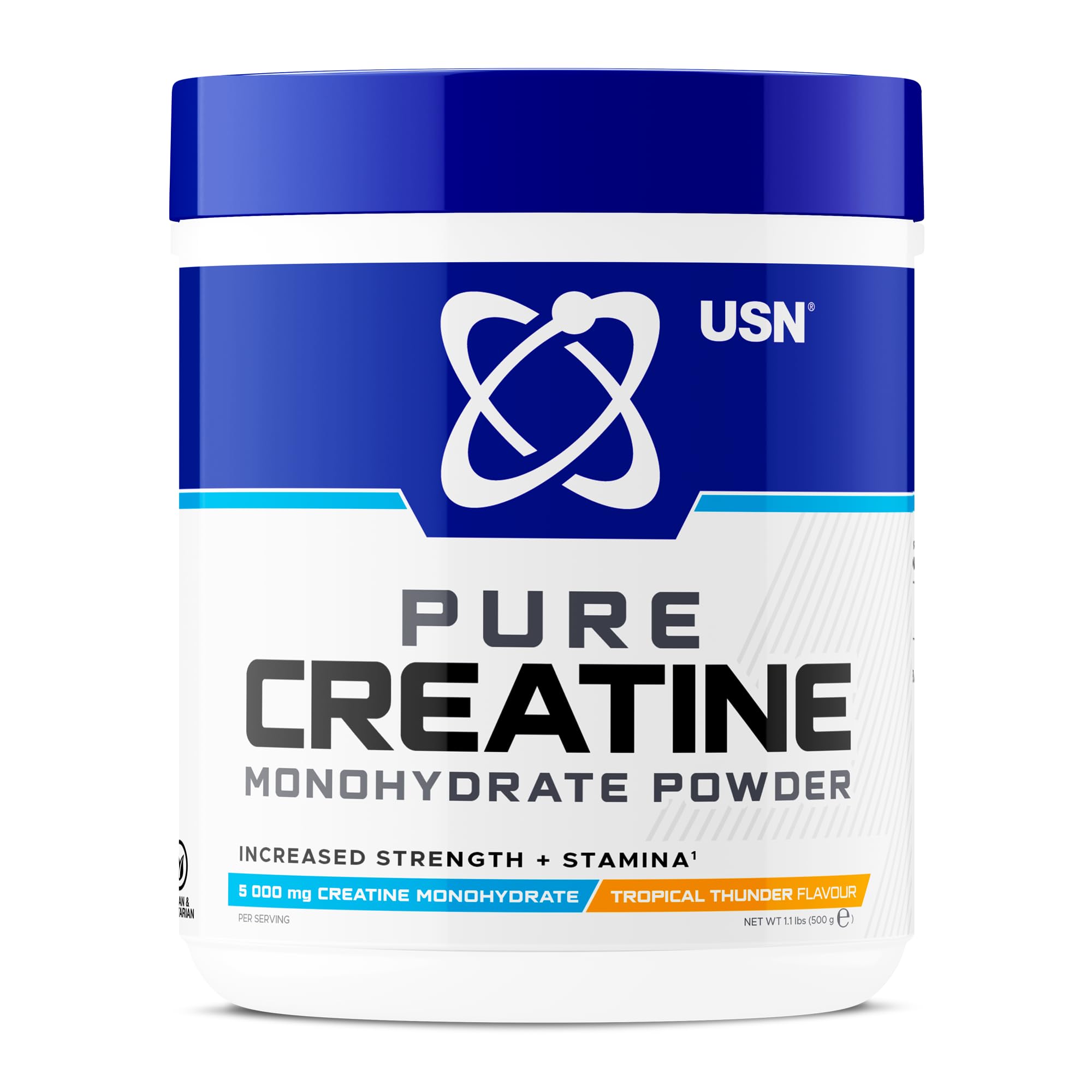 USN Creatine Monohydrate - 500g / Tropical Thunder - Creatine Powder