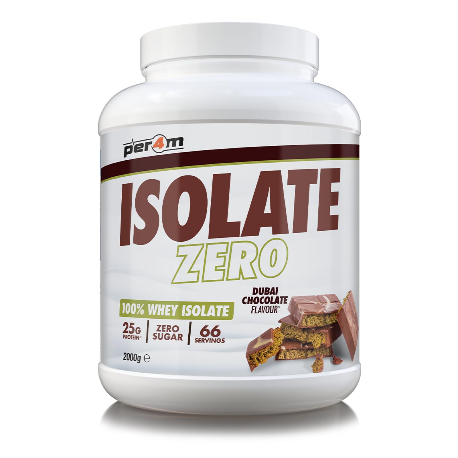 Per4m Isolate Zero - 2kg / Dubai Chocolate - Whey Protein Isolate Powder