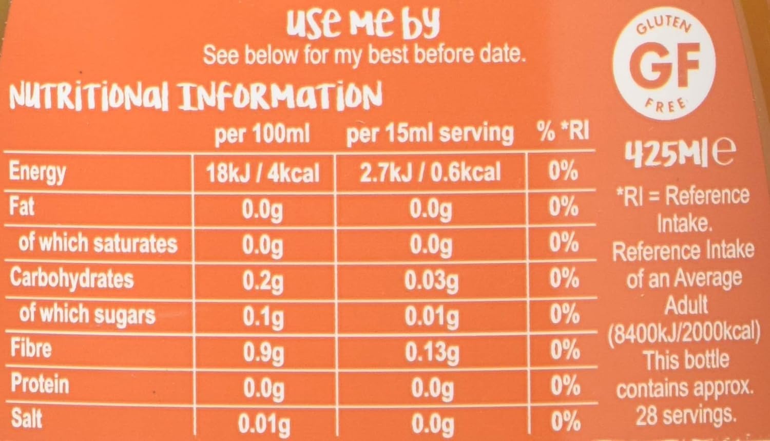 The Skinny Food Co Zero Calorie Syrup - Convenience CON001