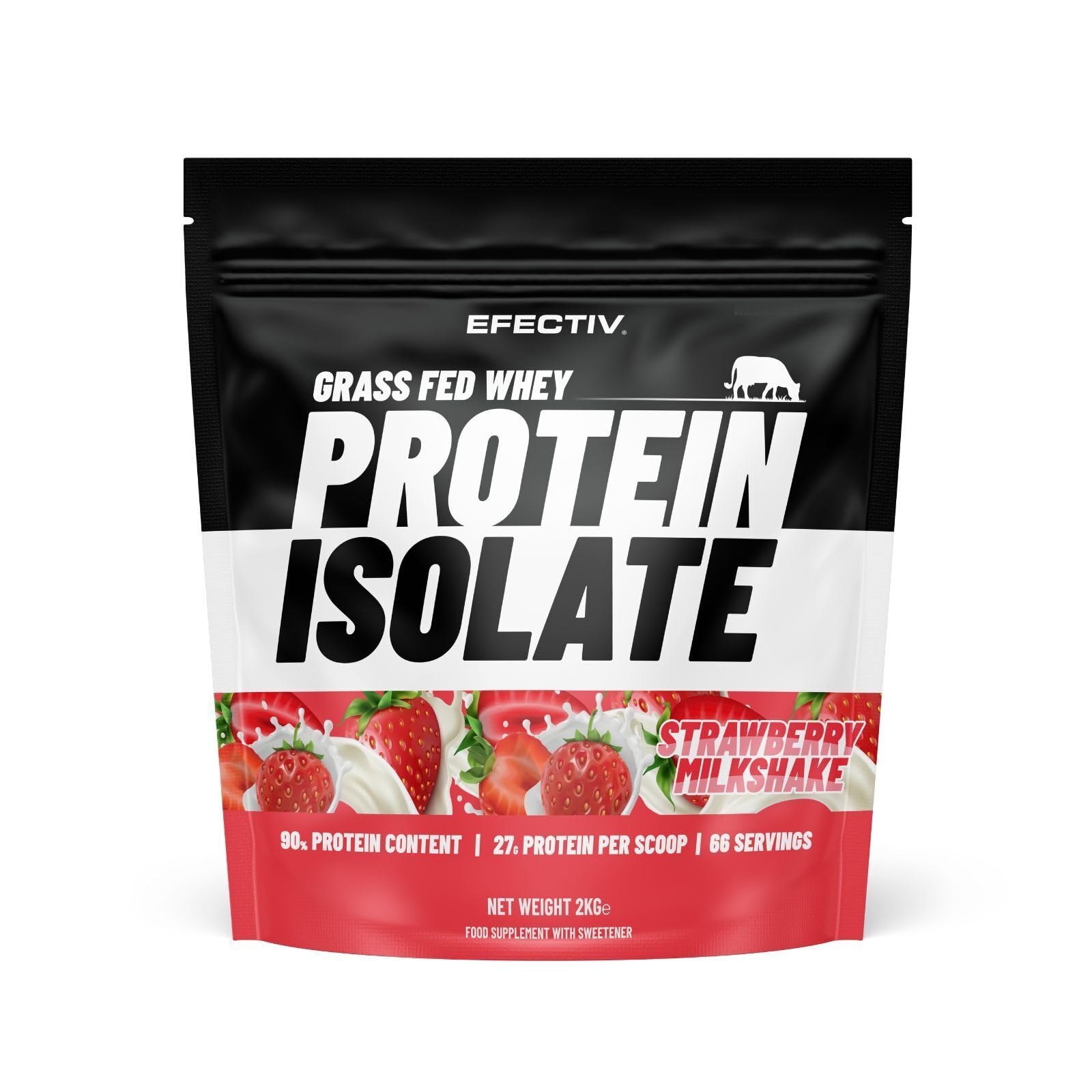 Efectiv Nutrition Grass Fed Whey Protein Isolate - Whey Protein Isolate Powder