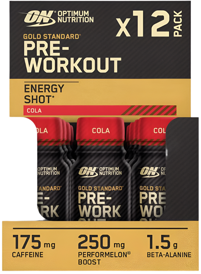 Optimum Nutrition Gold Standard Pre-Workout Shot - 12x60ml / Cola - Pre-Workout