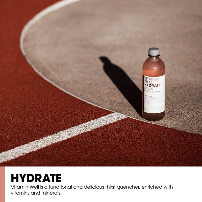 Vitamin Well Hydrate - 12x500ml / Rhubarb & Strawberry - Hydration Ready-To-Drinks