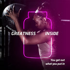 Woman in athletic wear holding a medicine ball with USN Diet Fuel Ultralean for high protein calorie control