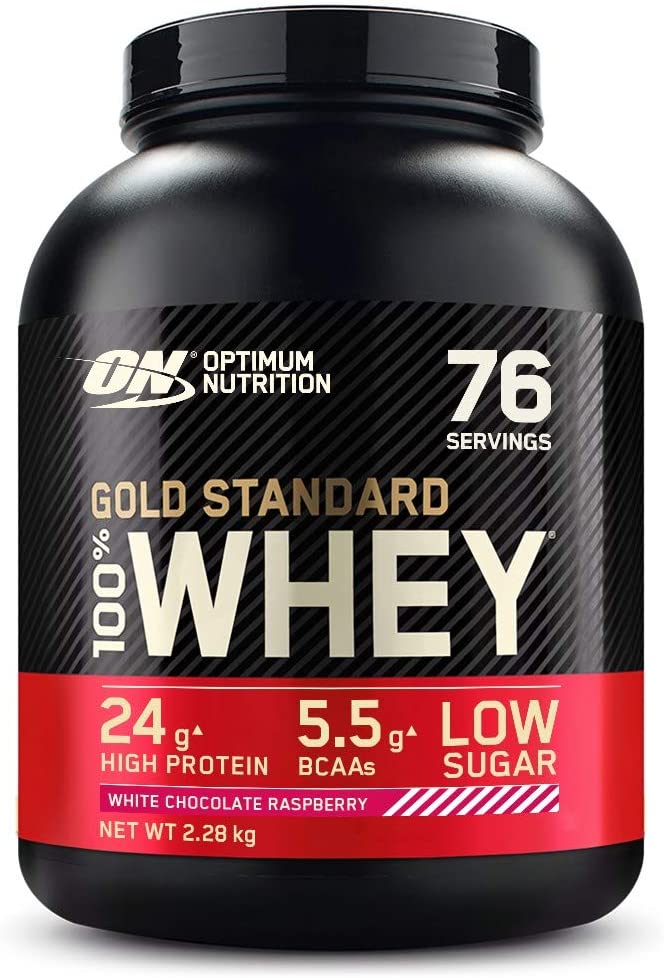 Optimum Nutrition Gold Standard 100% Whey - 2.27kg / White Chocolate Raspberry - Whey Protein Powder