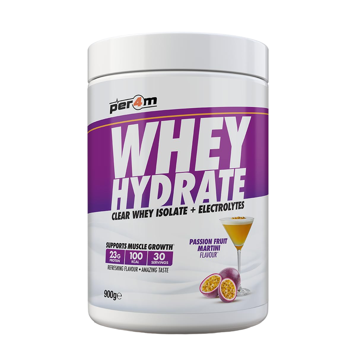 Per4m Clear Whey Hydrate | Light, Refreshing Protein with Electrolytes