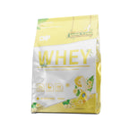CNP Whey banana-flavored protein powder pouch for muscle gains and fitness goals