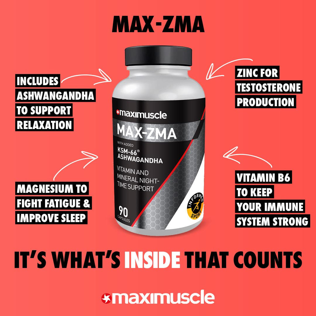 MaxiNutrition MAX-ZMA - 90 Caps - ZMA Capsules