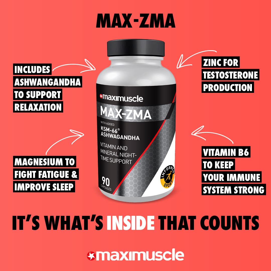 MaxiNutrition MAX-ZMA - 90 Caps - ZMA Capsules