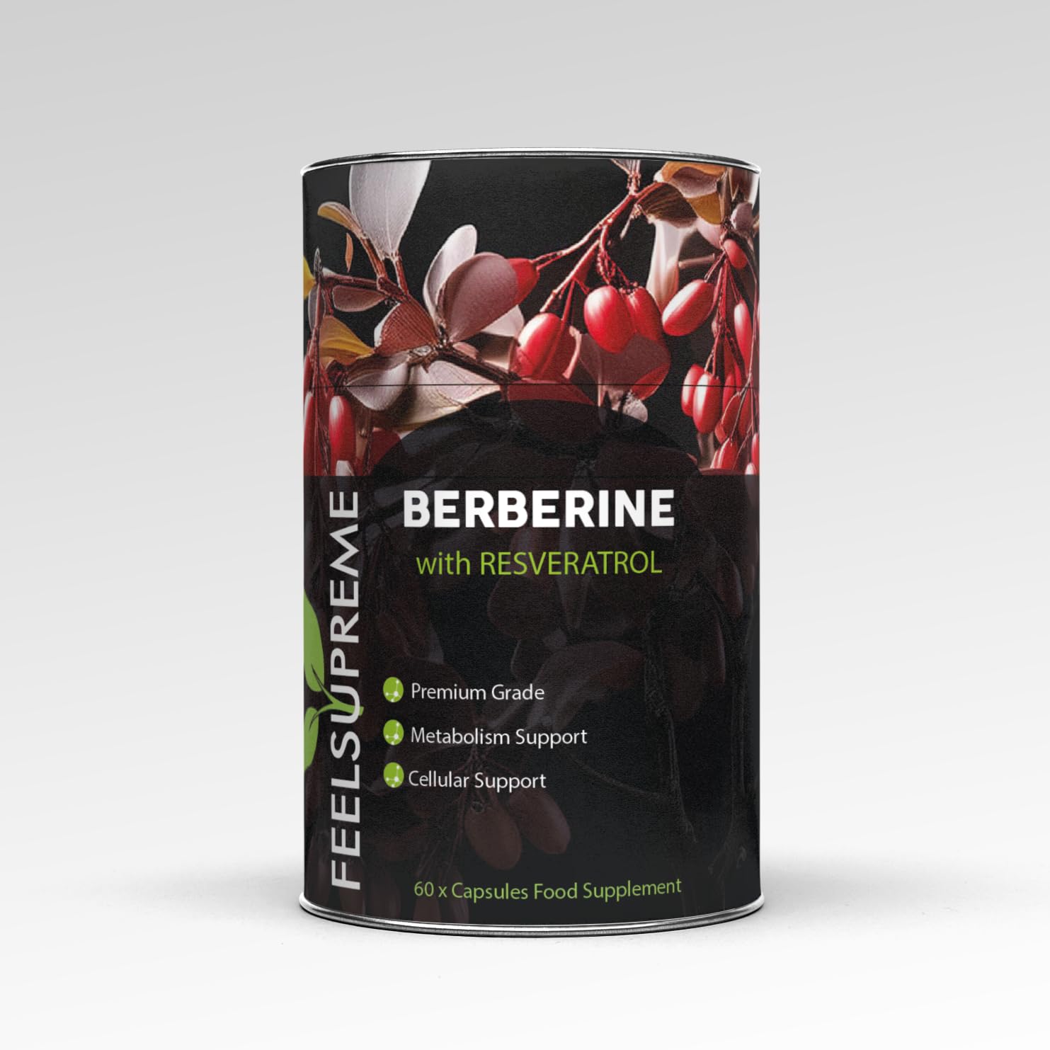 Feel Supreme Premium Berberine & Resveratrol Supplement - 60 Caps - Insulin Drivers INS001