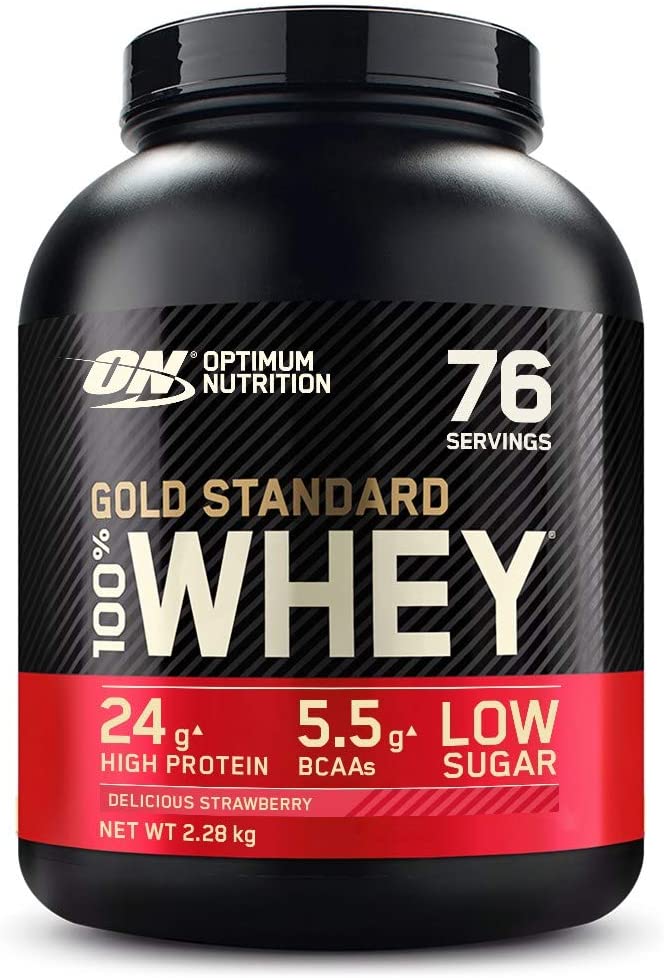 Optimum Nutrition Gold Standard 100% Whey - 2.28kg / Delicious Strawberry - Whey Protein Powder