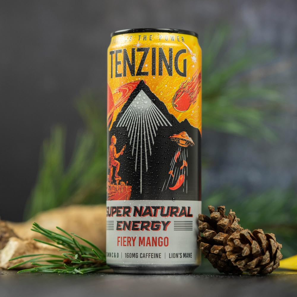 Tenzing Super Natural Energy - 12x330ml / Fiery Mango - Natural Energy Ready-to-Drinks