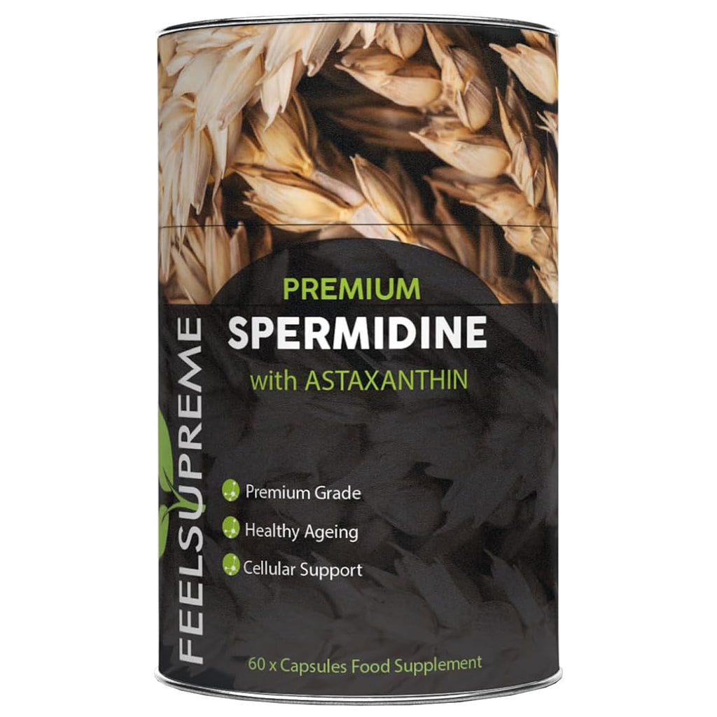 Feel Supreme Premium Spermidine & Astaxanthin Complex for cellular health and aging support