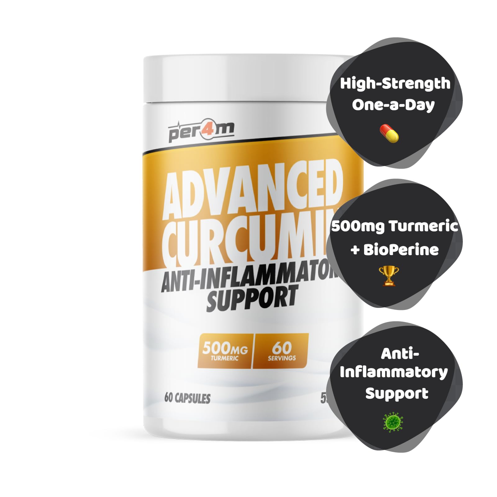 Per4m Curcumin - 60 Caps - Vitamins A-Z VIT002
