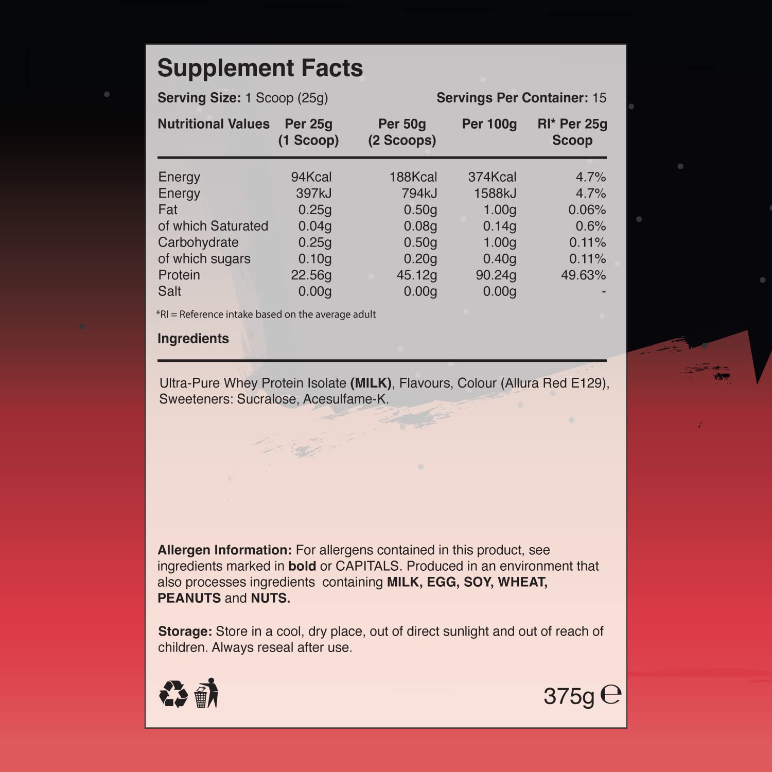 Warrior Fruity Whey Isolate - Whey Proteins