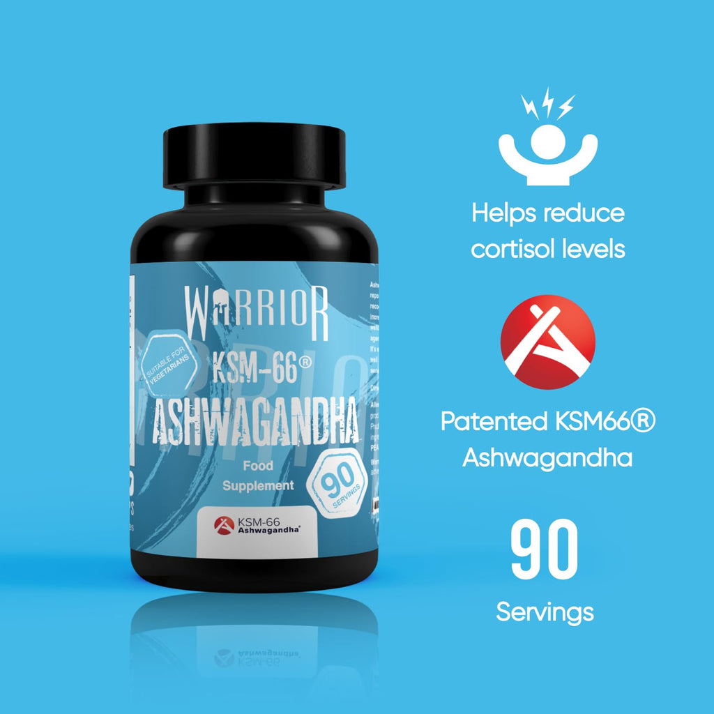 Warrior Ashwagangha KSM-66 Ashwagandha supplement for enhanced energy levels and stress relief