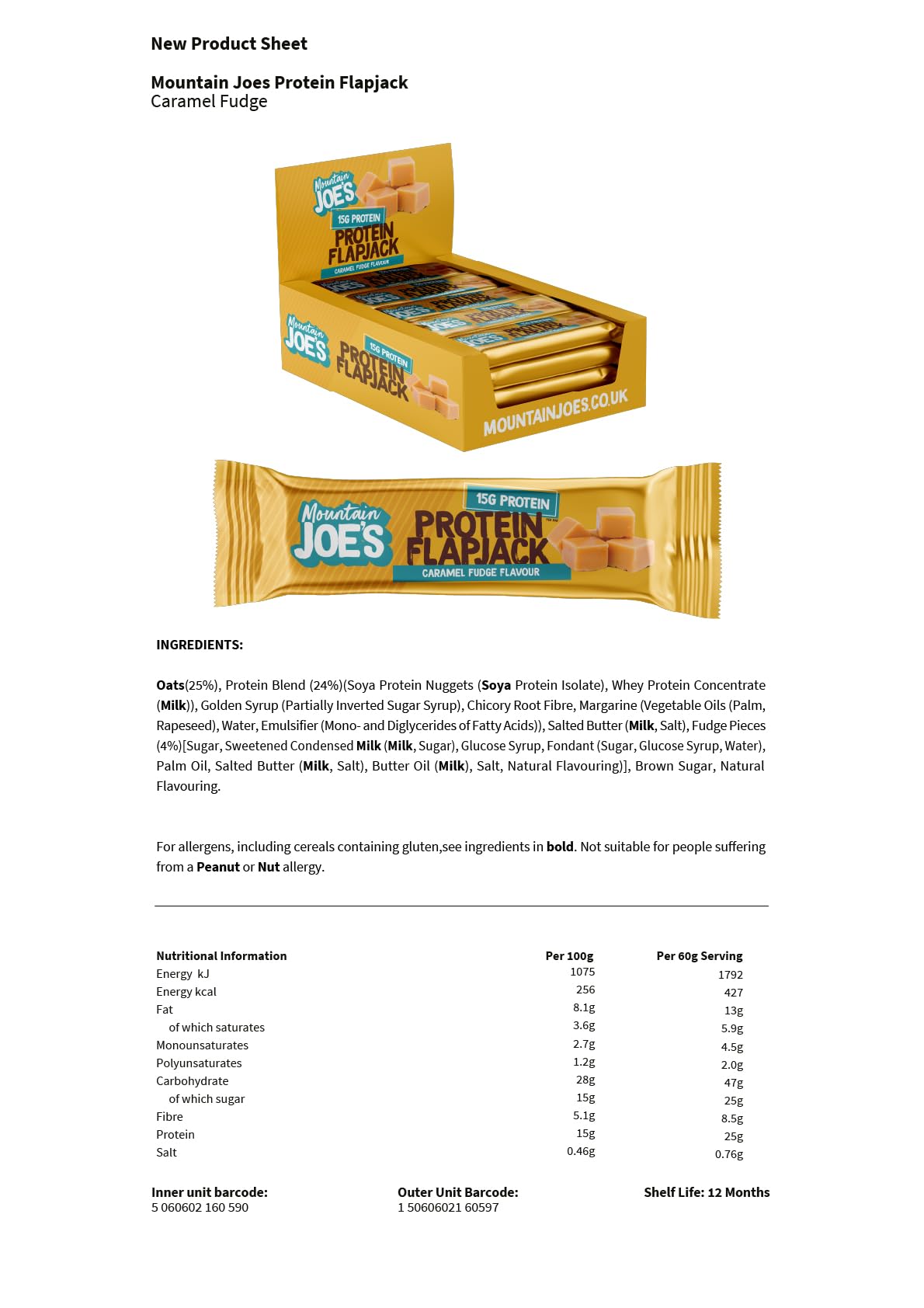 Mountain Joe’s Protein Flapjack - Protein Flapjacks