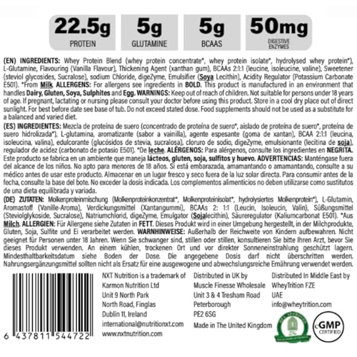 NXT Nutrition Pure Whey Deluxe 510g