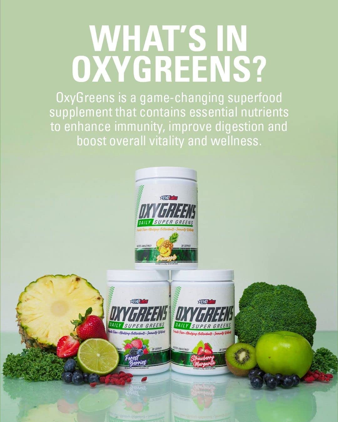 EHP Labs OxyGreens 360g - Greens Powder
