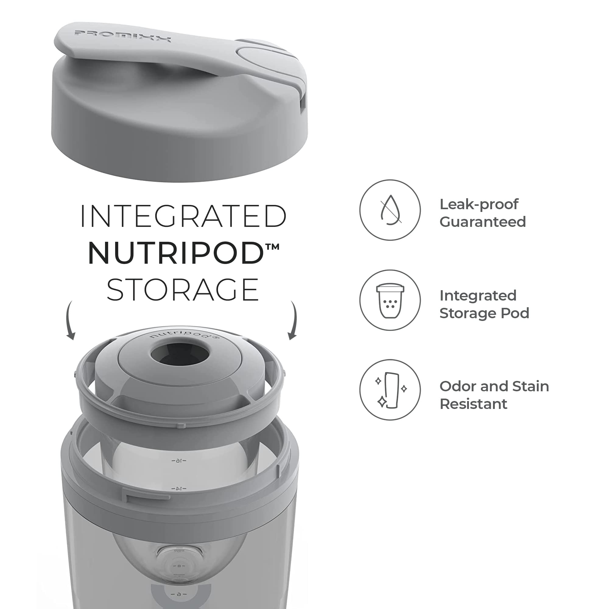 PROMiXX Pro Vortex Mixer - Shaker Bottle (Less Than 2 Litres)