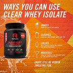 Black Reflex Nutrition Clear tub of high quality Clear Whey Isolate protein powder