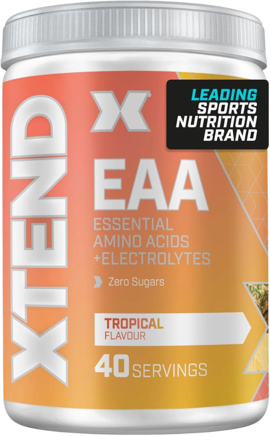 Xtend EAAs Essential Amino Acids Electrolytes Tropical Flavour supplement for 40 servings