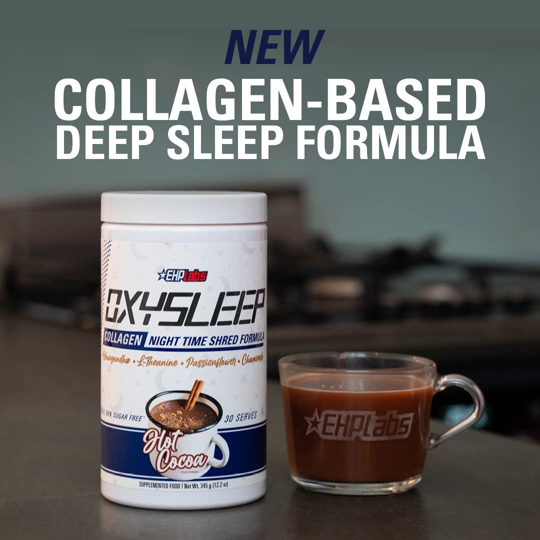 EHP Labs Oxysleep Collagen - 351g / Hot Cocoa - Bovine Collagen Powder