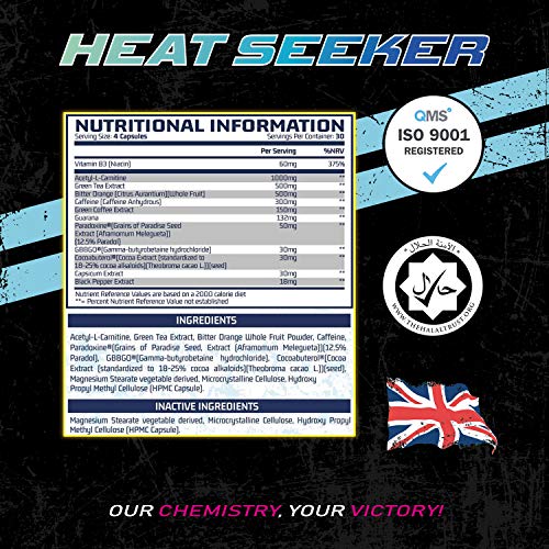 Chemical Warfare Heat Seeker - 120 Caps - Weight Loss Support Capsules
