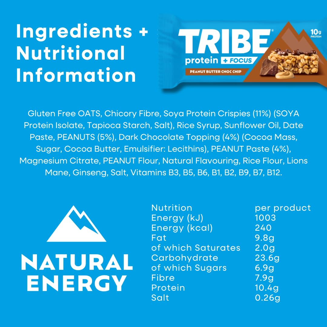 Tribe Protein + Focus Flapjack - Protein Flapjacks