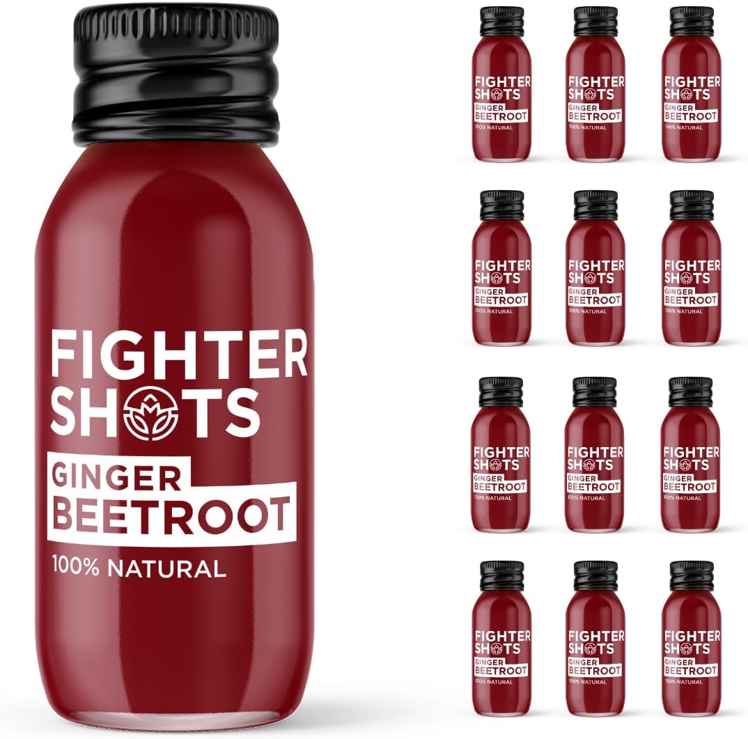 Fighter Shots - 12x60ml / Ginger Beetroot - Immunity Support Shots