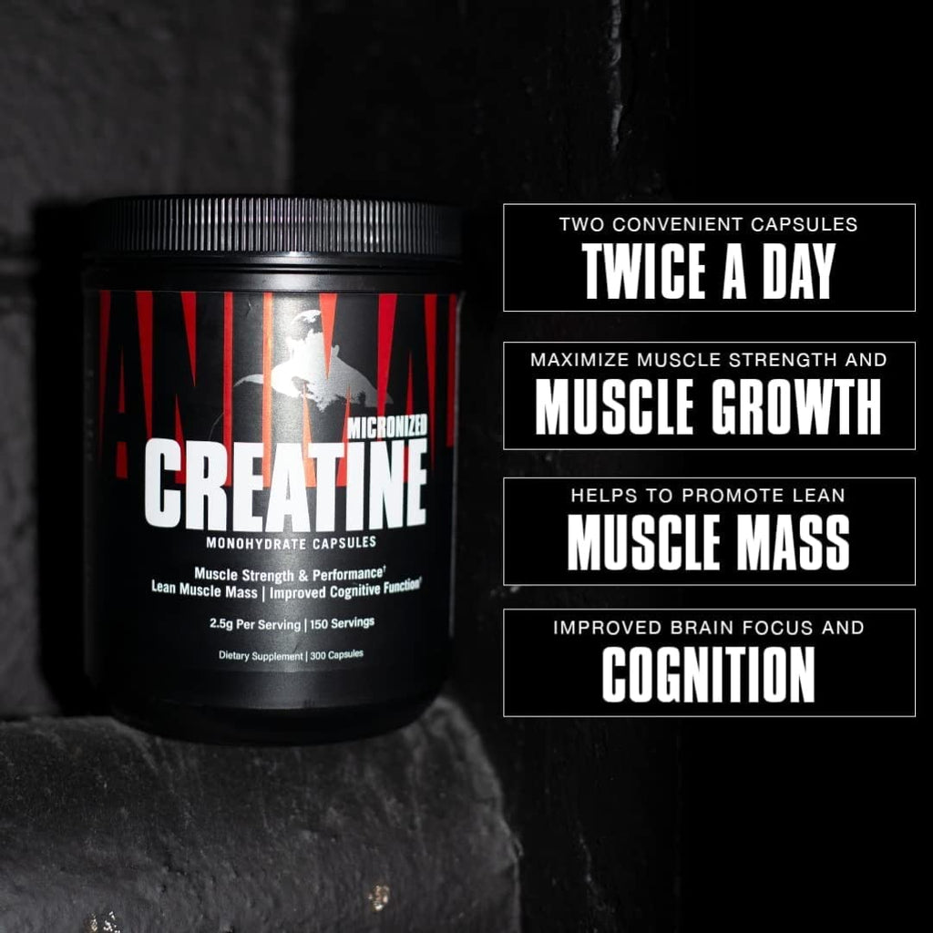 Animal Creatine Caps - 300 Caps - Creatine Capsules