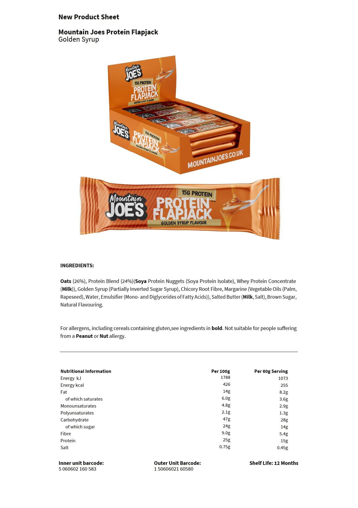 Mountain Joe’s Protein Flapjack - Protein Flapjacks