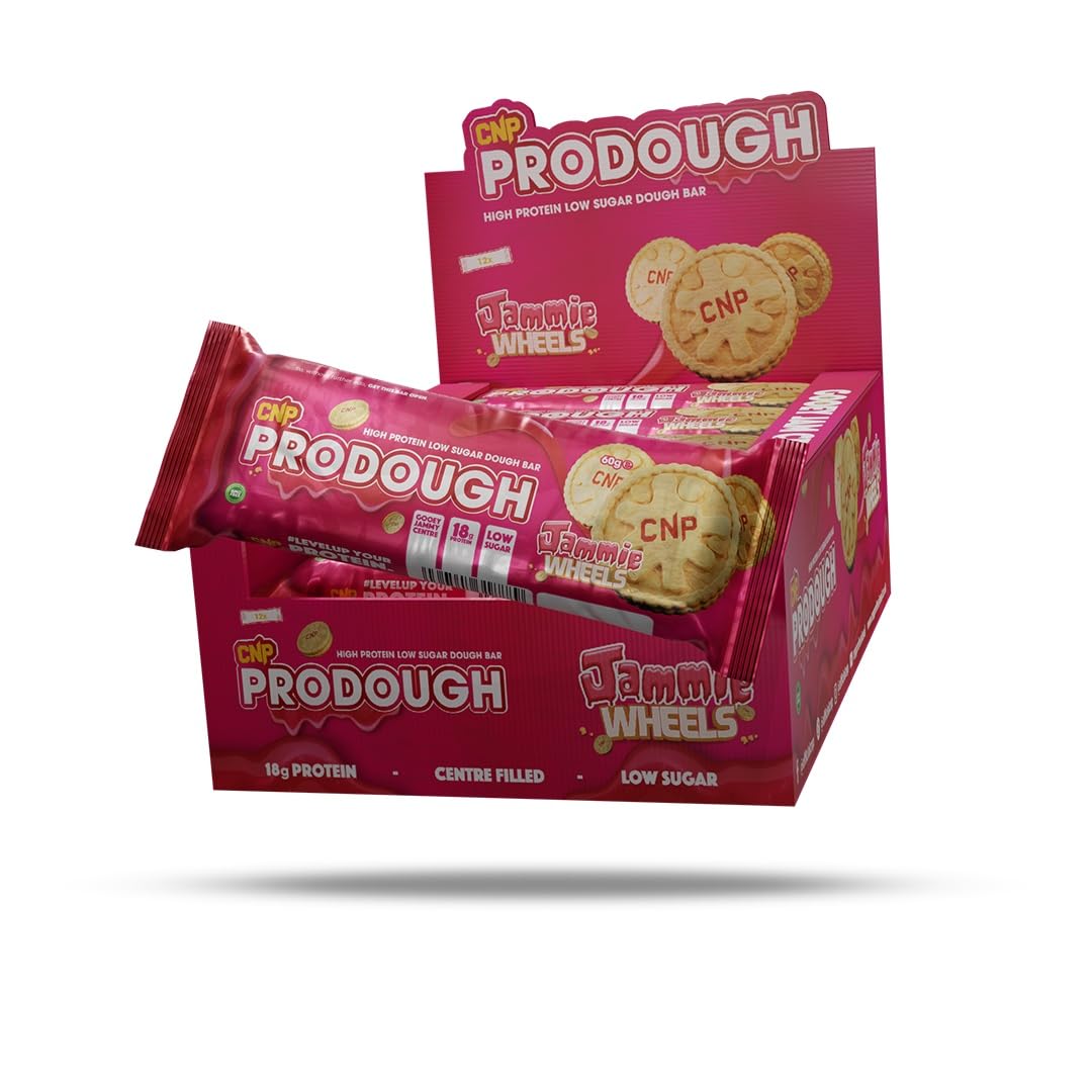 CNP ProDough Bar - 12x60g / Jammie Wheels - Protein Bars