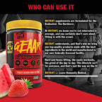 GEAAR essential amino acids container with yellow lid flavored Tiger’s Blood for muscle growth