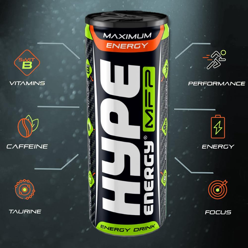 HYPE MFP Maxi Power - 24x250ml / Energy Drink - Pre-Workout Ready-to-Drinks