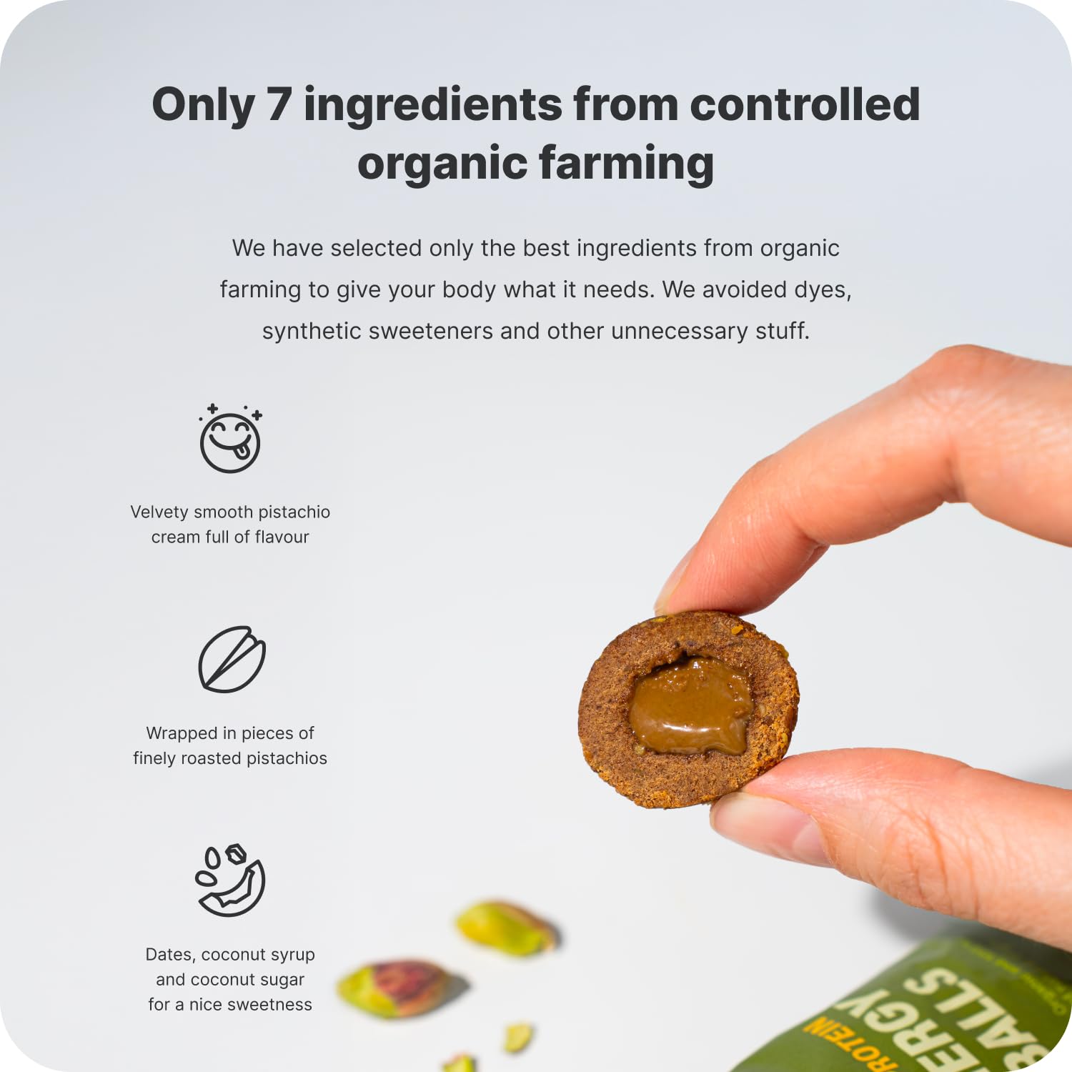 Vilgain Organic Plant Protein Energy Balls 15 x 45g