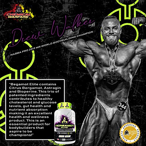 Chemical Warfare Bergamot Elite - 60 Caps - Cholesterol Management Capsules