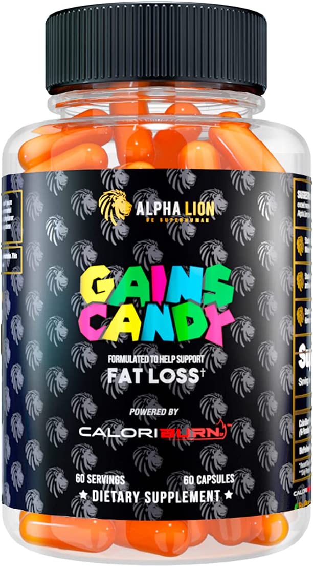 Alpha Lion Gains Candy Caloriburn - 60 Caps - Weight Loss Support Capsules