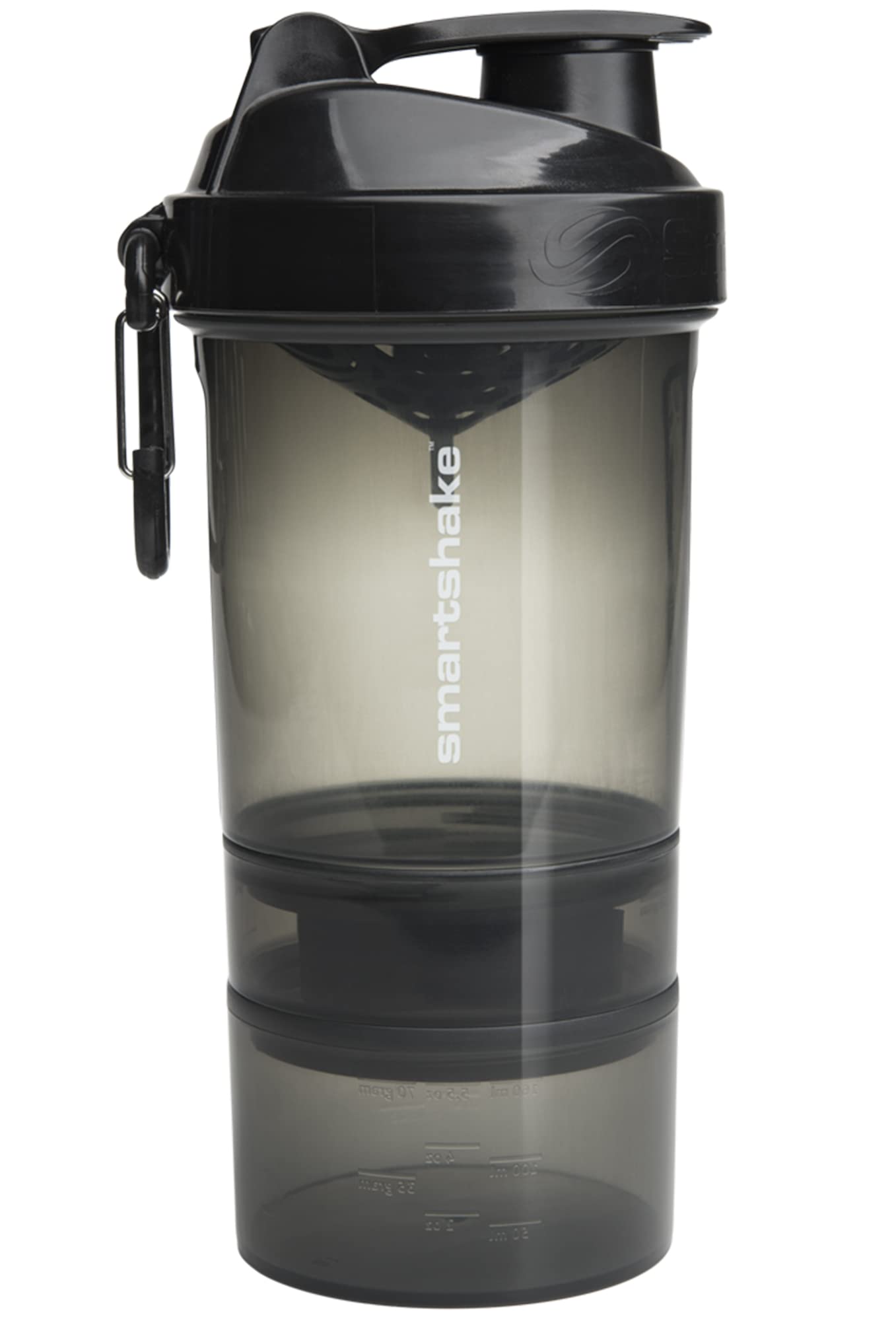 Smartshake O2Go Shaker - 600ml / Black - Shaker Bottle (Less Than 2 Litres)