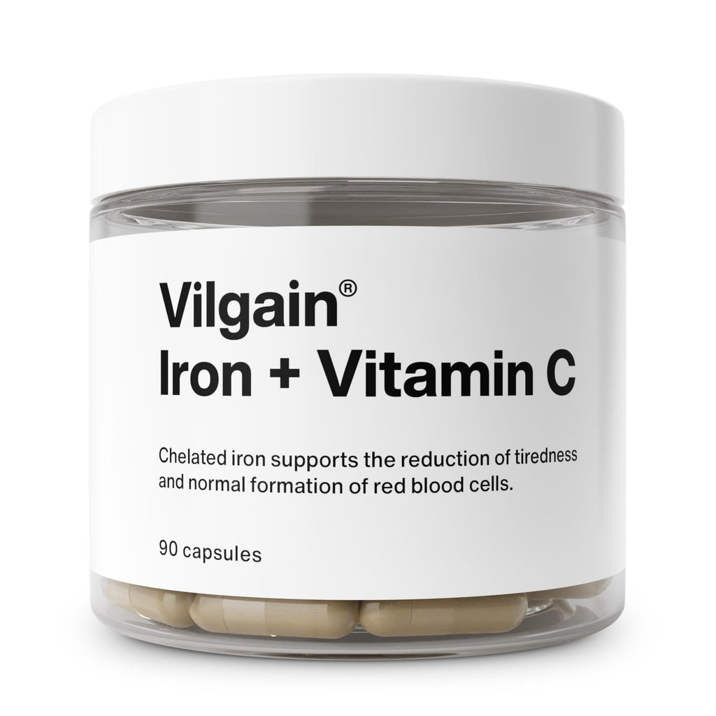 Vilgain Iron + Vitamin C - 90 Caps - Iron Capsules