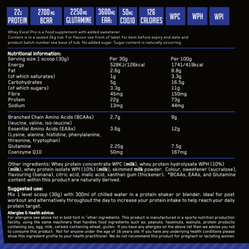 Outangled Whey Excel Pro - Whey Protein Powder