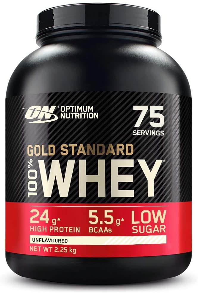 Optimum Nutrition Gold Standard 100% Whey - 2.22kg / Unflavoured - Whey Protein Powder